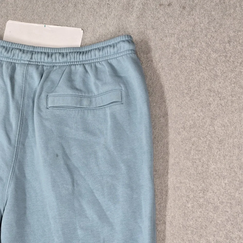 Nike Men Activewear Pants M Blue Embroidered Joggers Club Fleece